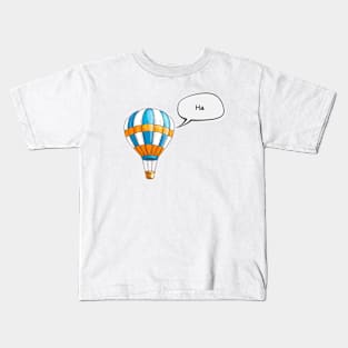 Air Balloon Aircraft Wings Vintage Retro Kids T-Shirt